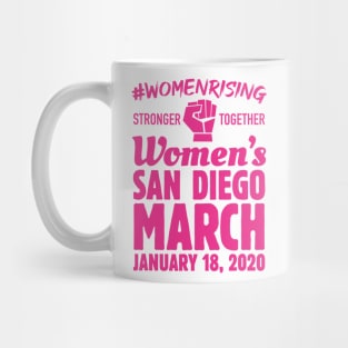 March For Women 2020 San Diego Women's Solidarity Activist Mug